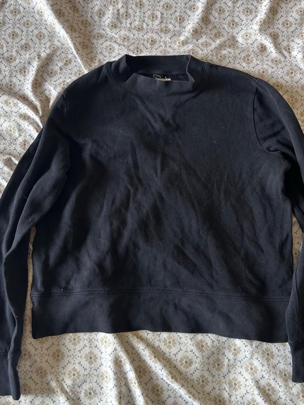 Madewell Black Crewneck Pullover